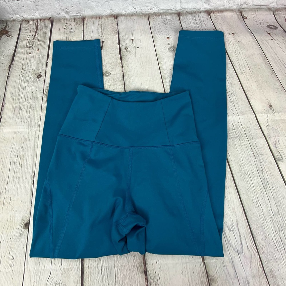 Girlfriend Collective Teal Yoga Leggings High Waisted XXS